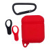 Capa case protetora Cico silicone Para Airpods vermelho