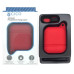 Capa case protetora Cico silicone Para Airpods vermelho